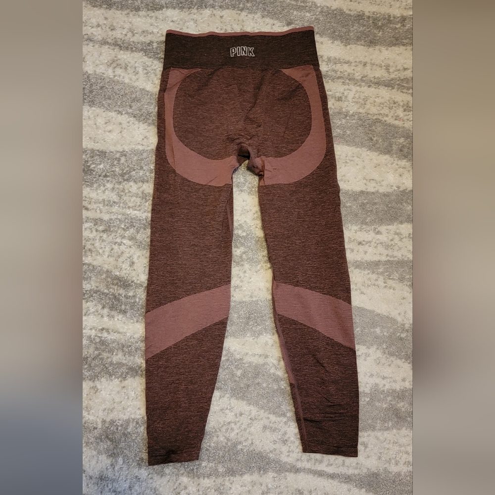 Maroon seamless leggings by pink